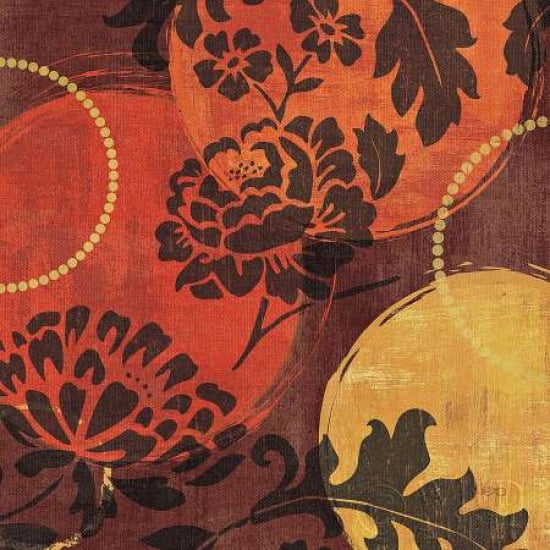 Floral Decal III Canvas Art - Veronique Charron (24 x 24)