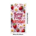 thumbnail image 1 of Floral Decorations Berry First Birthday Strawberry Theme Banner Daisy Design for First Birthday Party Kids Celebration, 1 of 7