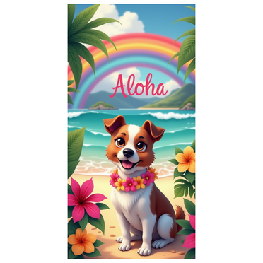 Floral Design Aloha Banner Hawaiian Theme Pet Party Beach Decoration for Summer Party Outdoor Event Luau Celebration