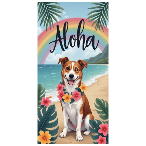 Floral Design Aloha Banner Hawaiian Theme Pet Party Beach Decoration for Summer Party Outdoor Event Luau Celebration