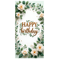 thumbnail image 1 of Floral Design Banner Decorative Flowers Elegant Backdrop for Birthday Celebration Indoor Decor Party Decoration, 1 of 8