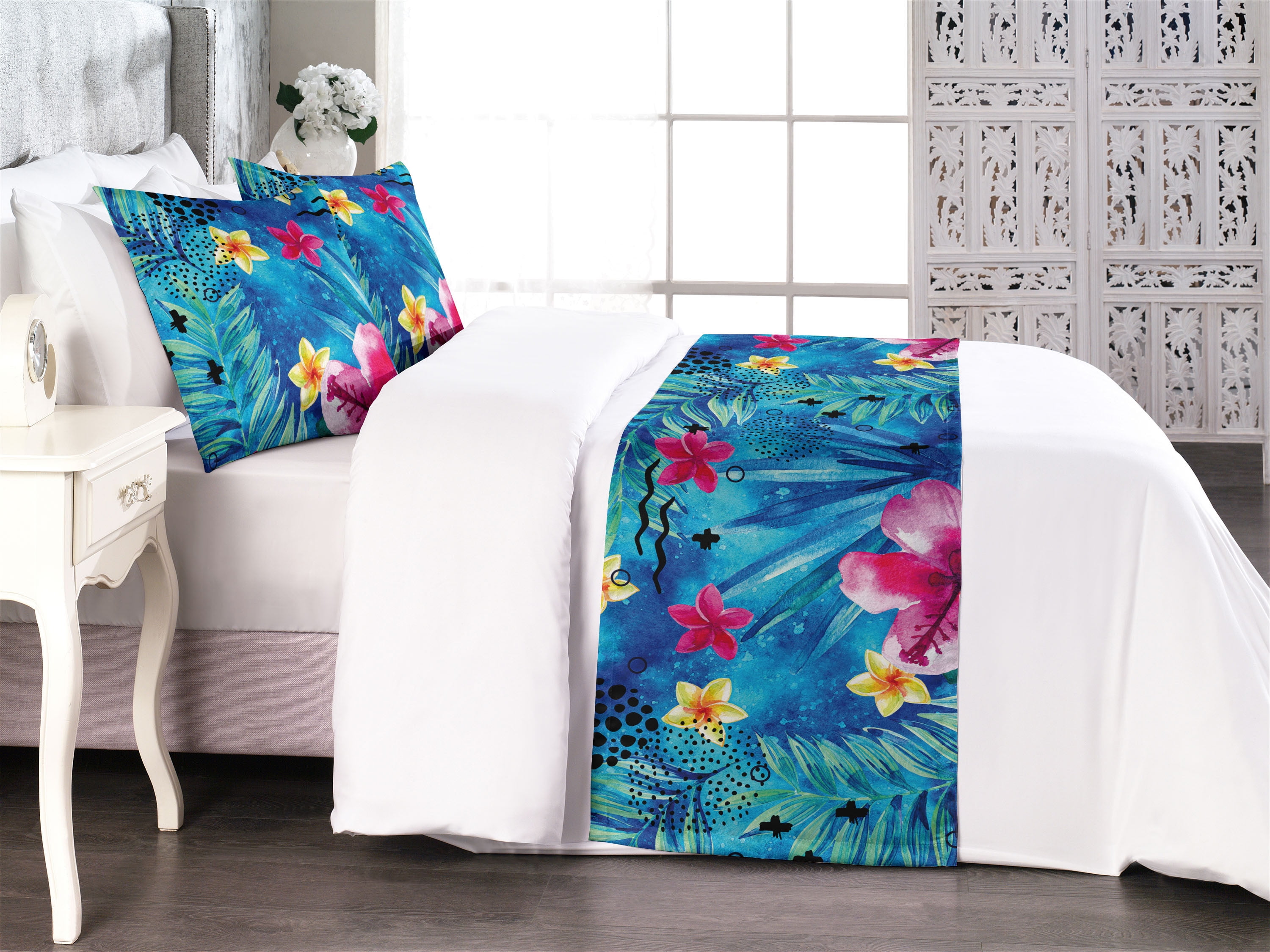 Bedloper met Log-Cabin-techniek - Stitch en quilt