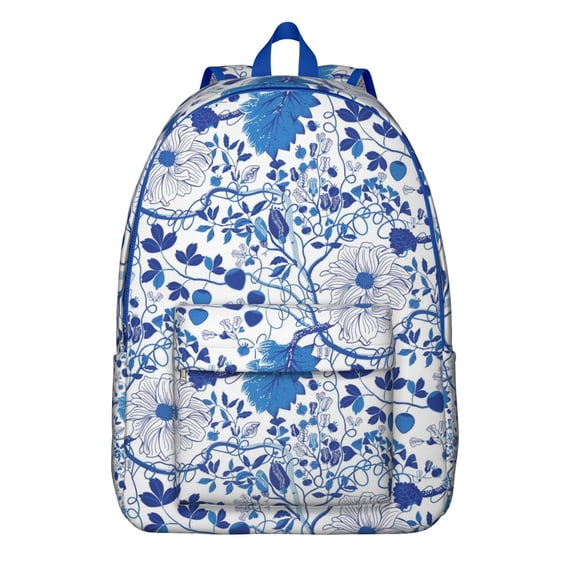 Floral Design Commuter Backpack for School College or Work, Large Capacity Bookbag with Laptop Compartment, Durable Everyday Travel Backpack, Sunflower Flowers Print Unisex Gift Idea for Teens Adults