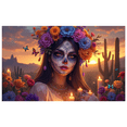 thumbnail image 1 of Floral Design Day of the Dead Colorful Skull Festive Decoration for Celebration Cultural Event Traditional Ceremony, 1 of 8