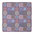 thumbnail image 1 of Floral Design Elastic Edge Square Table Cover 36x36 Inch, Boho Chic Style for Card Tables, Resistant to Wrinkles and Stains, 1 of 6