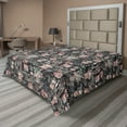 thumbnail image 1 of Ambesonne Floral Design Flat Bedding Sheet Soft Top Sheet, Contemporary Flowers, California King, Laurel Green Blush, 1 of 1