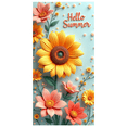 thumbnail image 1 of Floral Design Hello Summer Sunflower Banner Decorative Flowers Seasonal Party Events Background for Summer Celebration Outdoor Gathering Home Decoration, 1 of 7