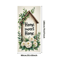 thumbnail image 1 of Floral Design Home Decor Sweet Home Decorative Banner Outdoor Indoor Housewarming Gift for Living Room Garden Entryway Decoration, 1 of 6