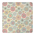 thumbnail image 1 of Floral Design Square Table Cover 36x36 Inch with Elastic Edging, Boho Style for Card Tables and Outdoor Settings, 1 of 6