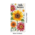 thumbnail image 1 of Floral Design Summer Banner Colorful Sunflowers Hello Text for Outdoor Decor Garden Party Seasonal Celebration, 1 of 7