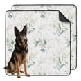 thumbnail image 1 of Floral Design Washable Dog Pads 2-Pack 48x48 Inch Reusable Potty Training Mats, Highly Absorbent Puppy Floor Protection for Large Crate Use, 1 of 8