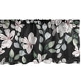 thumbnail image 1 of Floral Design Window Valance, Springtime Peony Drawing with Leaves Greenery Dark Jungle Print, Curtain Valance for Kitchen Bedroom with Rod Pocket, 54" X 18", Pale Rose Reseda Green, by Ambesonne, 1 of 2