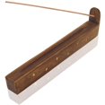 thumbnail image 1 of Floral Design Wood Incense Burner Boat, Single - Box Burning, 1 of 4