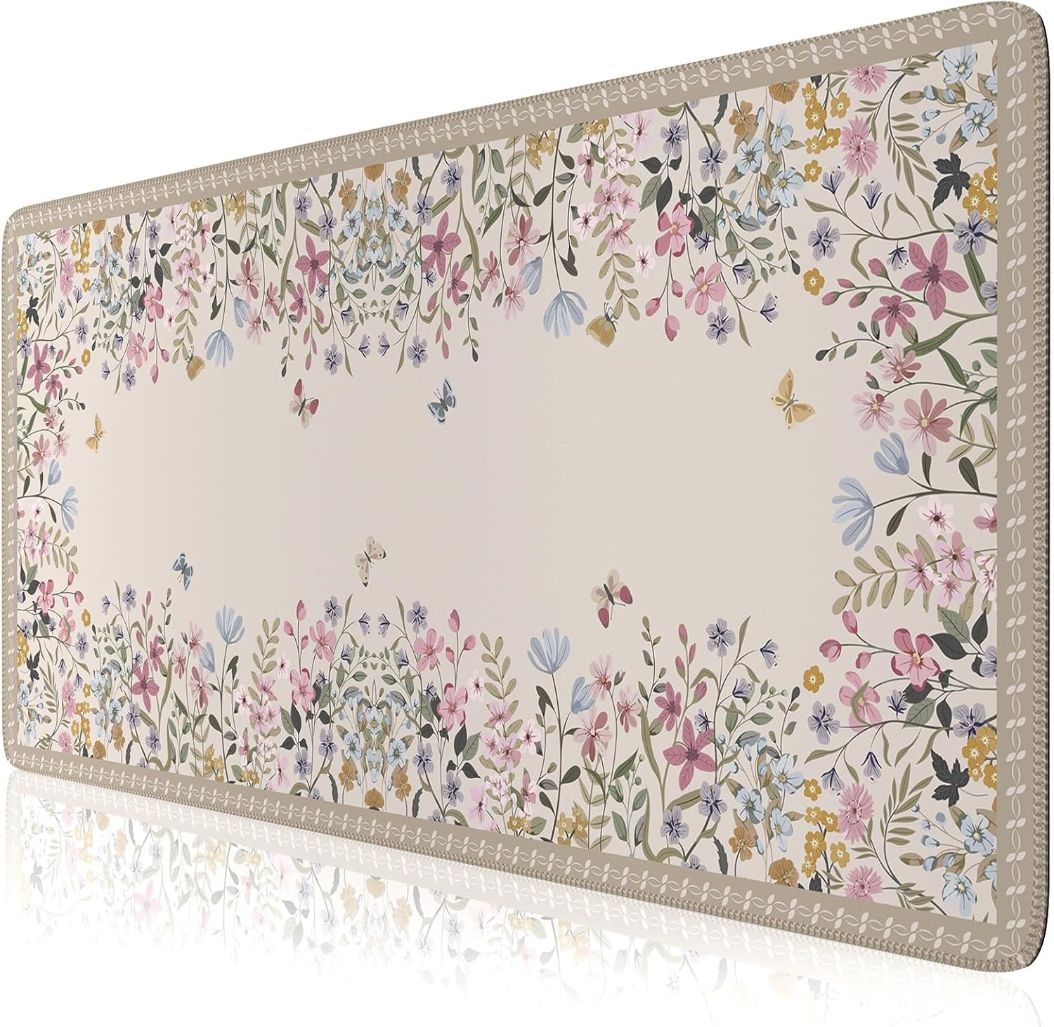 Walmart Computer Mat Floral Desk Mat, Green Desk Mat for Keyboard and Mouse, XL Mouse Pad ...