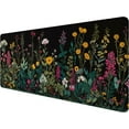 thumbnail image 1 of Floral Desk Pad Mouse Pad Weeds Flower Aesthetic Wildflower Mousepad XL Large Gaming Mouse Pad Laptop Keyboard Mat Desk Pad Office Home Decor for Women Girl 31.5"x11.8", 1 of 6