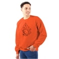 thumbnail image 1 of Floral Diamond Skull Symbol Spiritual Sweatshirt for Men or Women Brisco Brands L, 1 of 6