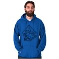 thumbnail image 1 of Floral Diamond Skull Symbol Spiritual Unisex Plus Fleece Graphic Hoodie Brisco Brands 2X, 1 of 5