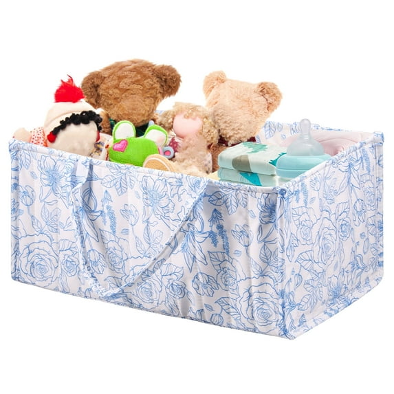 Floral Diaper Caddy Organizer, Stylish Nursery Storage Basket, Gift for Baby Shower, Baby Registry Must Have, Newborn Essentials