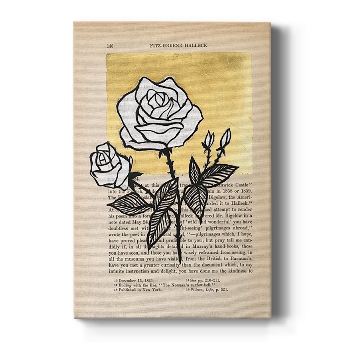 Floral Diary II Premium Gallery Wrapped Canvas - Ready to Hang
