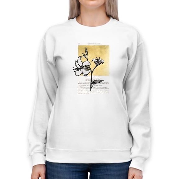 Floral Diary Iv Sweatshirt Women -Vanna Lam Designs, Female Large