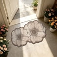 thumbnail image 1 of Floral Diatomaceous Earth Bath Mat, Quick Dry Bathroom Rug, 16 x 24 Inch French Floral Floor Mat for Shower Sink Vanity and Entryway, Absorbent Layered Surface with Scalloped Outline, 1 of 8