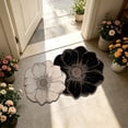 thumbnail image 1 of Floral Diatomaceous Earth Bath Mat, Quick Dry Bathroom Rug, 16 x 24 Inch French Floral Floor Mat for Shower Sink Vanity and Entryway, Absorbent Layered Surface with Scalloped Outline, 1 of 8