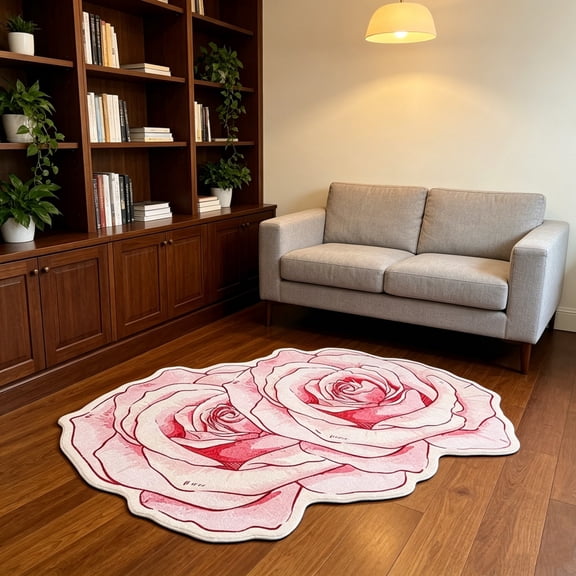 Floral Diatomite Bath Mat Water Absorbing Anti Slip Floor Pad For Bathroom Vanity Bedroom Rest Area Indoor Multipurpose Floor Cover Multicolor 1 Count
