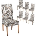 thumbnail image 1 of Floral Dining Chair Cover Paisley Pattern Indian Style Set of 6 Stretch Removable Washable Slipcovers for Dining Room Hotel Kitchen, 1 of 6