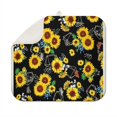 thumbnail image 1 of Floral Dish Drying Mat for Kitchen with Sunflower Print Microfiber Counter Pad Foldable Absorbent 16x18 Inch, 1 of 7