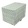 thumbnail image 1 of Floral Dog Crate Cover, Abstract Colorful Design Jumble Motifs Forms and Shapes Repetition Print, Easy to Use Pet Kennel Cover Small Dogs Puppies Kittens, 7 Sizes, Cream and Multicolor, by Ambesonne, 1 of 6
