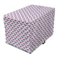 thumbnail image 1 of Floral Dog Crate Cover, Flowers Inspired Romantic Tone Florets, Easy to Use Pet Kennel Cover Small Dogs Puppies Kittens, 7 Sizes, Ceil Blue Pink White, by Ambesonne, 1 of 1