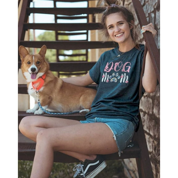 Floral Dog Mom Tee