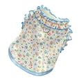 thumbnail image 1 of Floral Dog T-Shirts with D-Ring Ruffled Girl Puppy Clothes for Small Dogs Boy, Lightweight Sleeveless Pet Vest Spring Summer, for Cats Doggies Outfits Park Use, 1 of 5