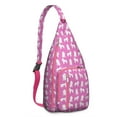 thumbnail image 1 of Floral Dog Travel Sling&nbsp;- Pet Lover's Shoulder Backpack, Fashionable Multi-Functional Design, 1 of 4