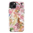 thumbnail image 1 of Floral Dogs Phone Case – Adorable Watercolor Puppies & Pink Flowers Protective Phone Cover Compatible with iPhone 16, 15, 14, 13, 12, 11 Pro Plus Max Mini, 1 of 6