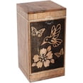 thumbnail image 1 of Floral Dove Wooden Urns for Human Ashes Adult Large - Butterfly Cremation Urn for Ashes -Burial Urn for Columbarium - Funeral Urn Box (250 LB - Hardwood, Dove - 3), 1 of 3