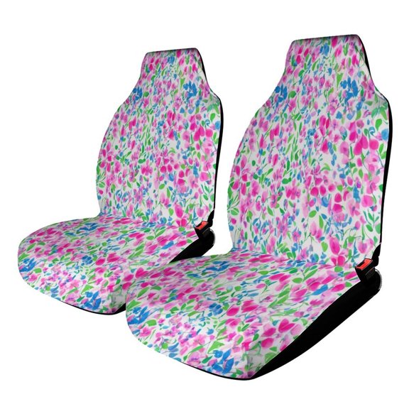 Floral Dream Garden Car Seat Covers Front Seats Universal Fit for Cars SUV Truck Auto Interior Accessories