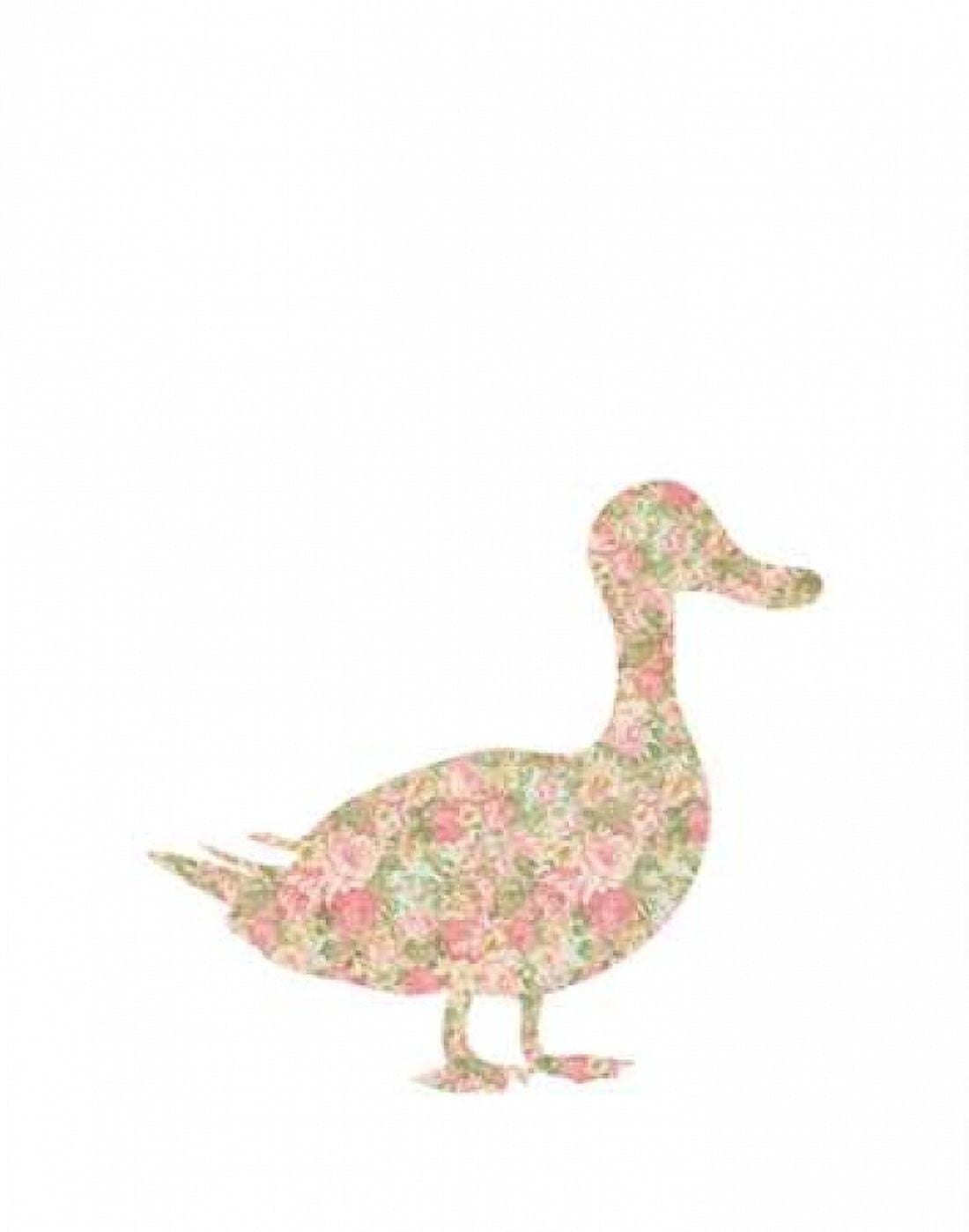 Floral Duck Canvas Art - Tara Moss (22 x 28)