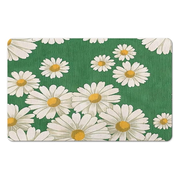 Floral Elegance Meets Functionality Soft Superfine Fiber Bath Rugs - Non-Slip, Machine-Washable Bathroom Mat Ideal for Your Shower Room – Experience Luxury with Every Step, 20x32 inches