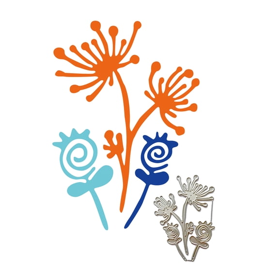 Floral Embossing Cutting Dies Flower Die Cuts for Greeting Card Wedding Invitation Making Scrapbooking Photo Album