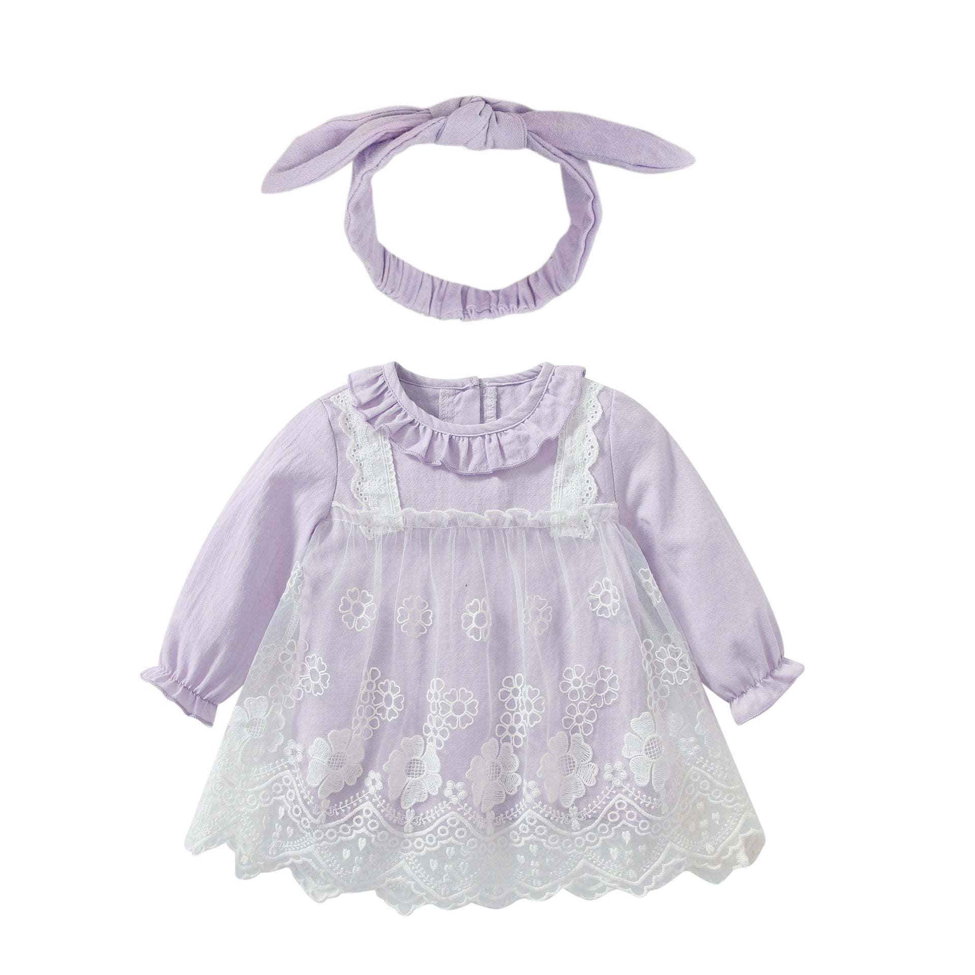 Floral Embroidered Baby Girl Dress - Adorable Elegance - Walmart.com