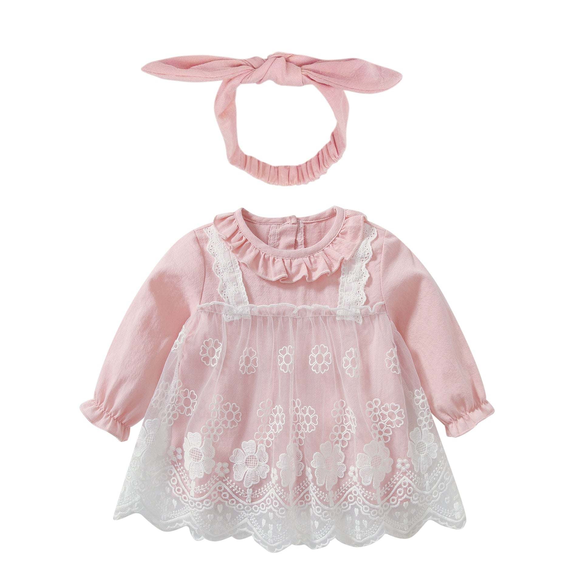 Floral Embroidered Baby Girl Dress - Elegant Style - Walmart.com