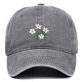 thumbnail image 1 of Floral Embroidered Baseball Cap,Elegant Casual Peaked Hat,Outdoor Sun Protection Cap,Elegant Floral Embroidered Baseball Cap Delicate Embroidere Lightweight Breathable Peaked Hat for Dress,Grey, 1 of 8