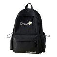 thumbnail image 1 of Floral Embroidery Backpack 17 In Large Capacity Nylon Lightweight Daypack, Multi-Pocket Casual Rucksack for Campus,, 1 of 7