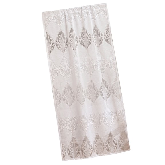 Floral Embroidery Lace Sheer Curtain for Front Door, French Design, Washable Polyester