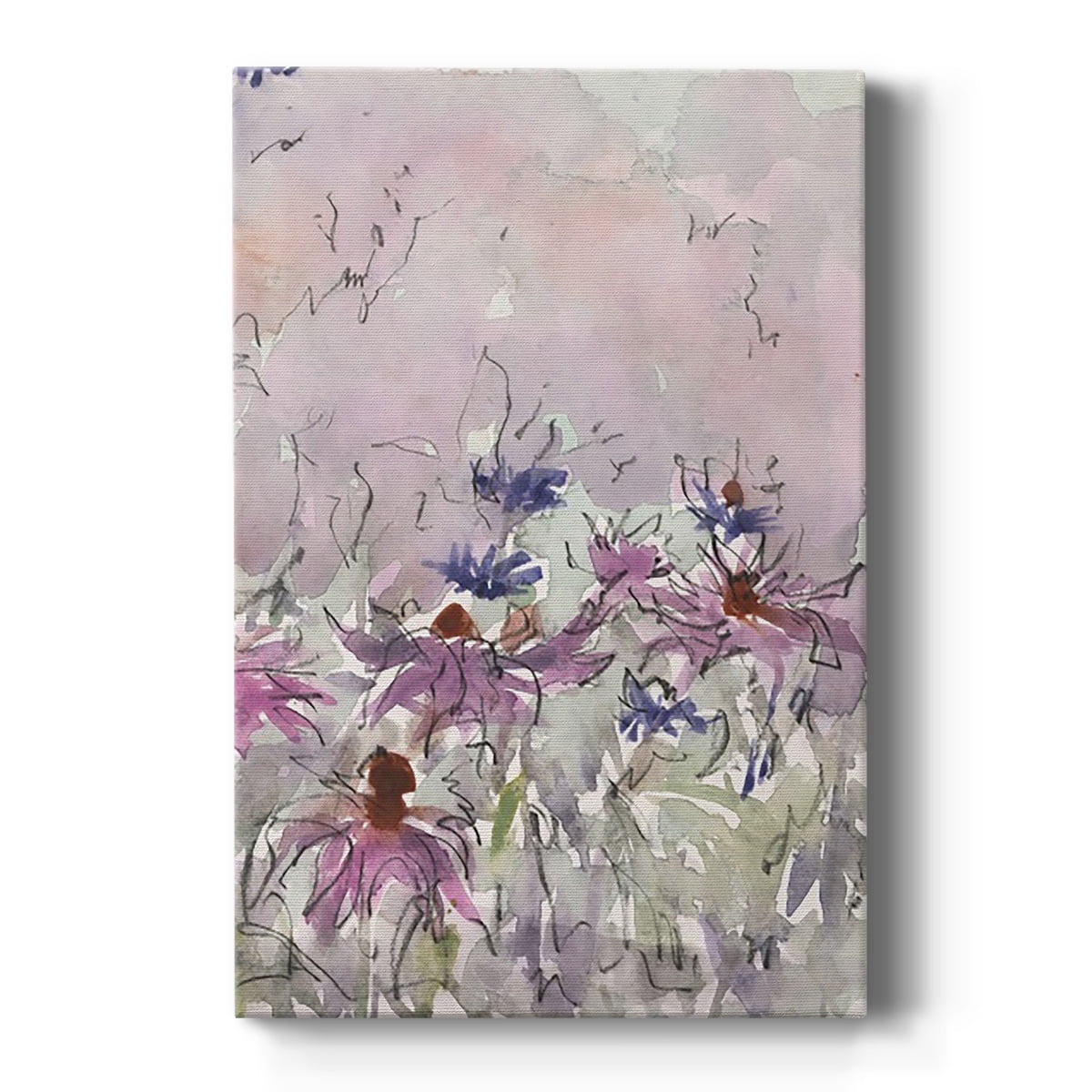 Floral Entertainment I Premium Gallery Wrapped Canvas - Ready to Hang