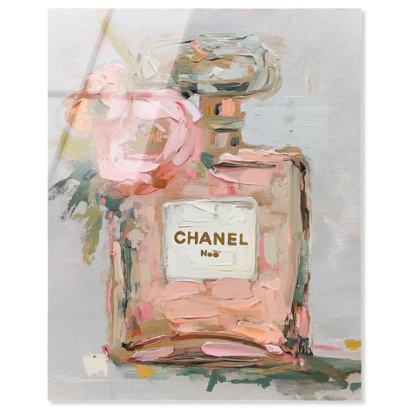 Floral Essence Acrylic Print Glam Pink Wall Art by Art Remedy, Ready to Hang, 36 x 45