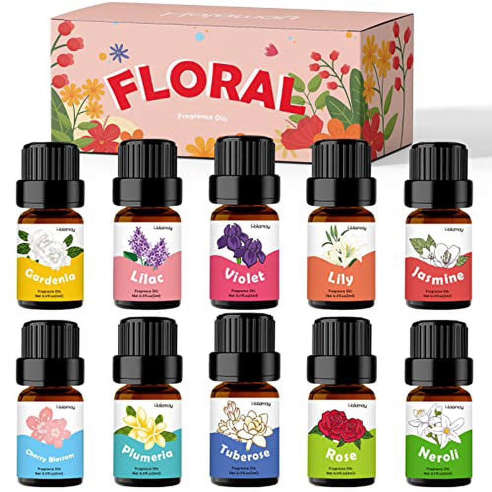 Floral Essential Oils, Holamay Premium Fragrance Oil for Candle Making