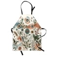 thumbnail image 1 of Floral Eucalyptus Apron, Tender Minimal Flowers in Pastel Color Palette Botanical Garden, Unisex Kitchen Bib with Adjustable Neck for Cooking Gardening, Adult Size, Pale Rose Slate Blue, by Ambesonne, 1 of 4