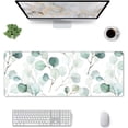thumbnail image 1 of Floral Eucalyptus Leaves Gaming Mouse Pad Large Mouse Pad (31.5x11.8 Inch) Non-Slip Rubber Base Large Desk Mat Desk Protector for Home Office Gaming Work, 1 of 6